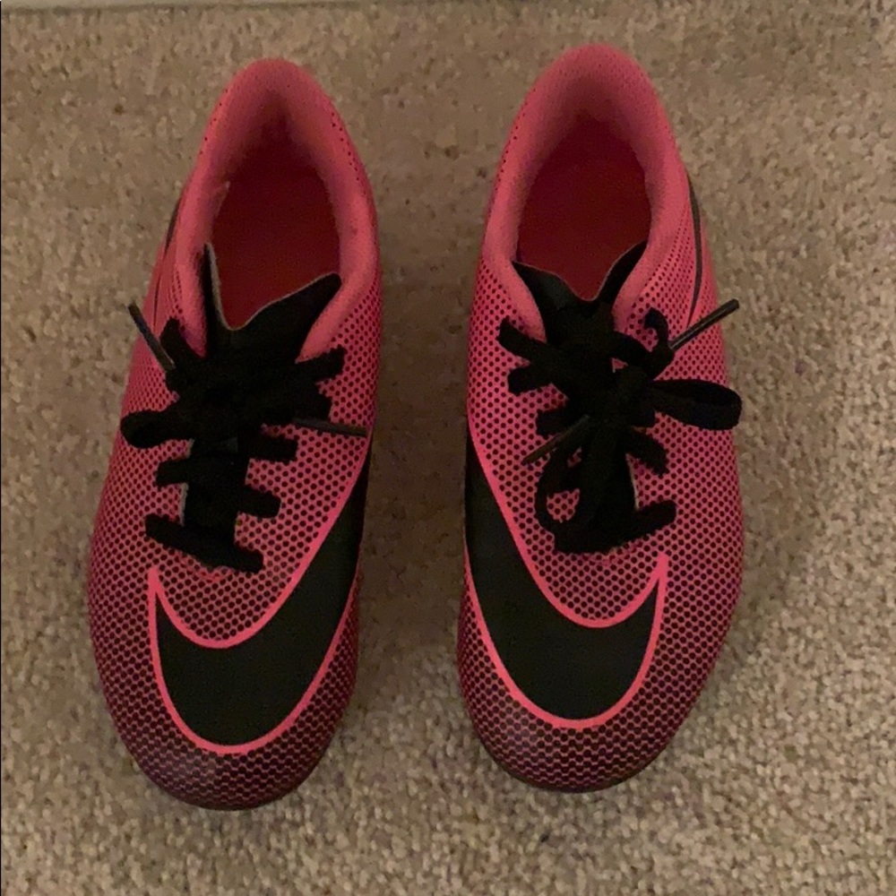 Pink Nike Cleats - Girls Size 12
